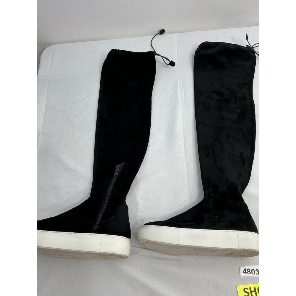Womans J Slides NYC Otk Pull On Boot Sneakers 6.5 Black 1/4 Zip